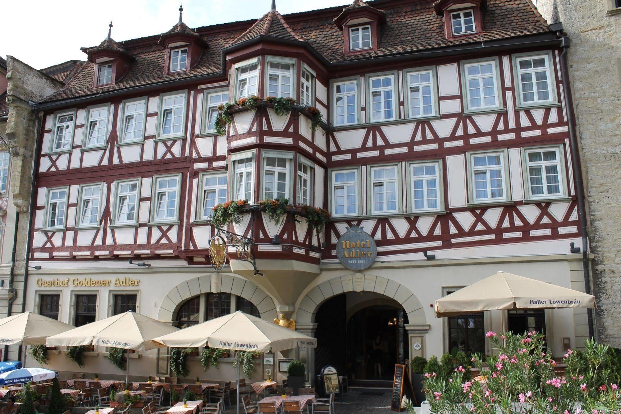 Stadt-Gut-Hotel Gasthof Goldener Adler Schwabisch Hall Bagian luar foto